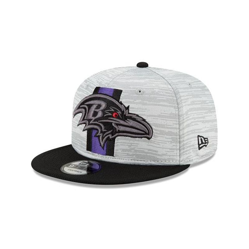 NFL Baltimore Ravens Official Training 9Fifty Snapback (JIX9070) - Black New Era Caps